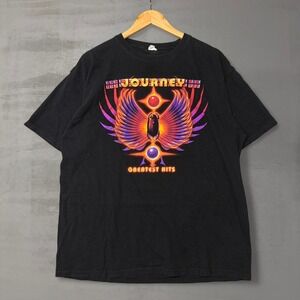 Journey T-Shirt Black 2012 Greatest Hits Tour Scarab Graphic XL